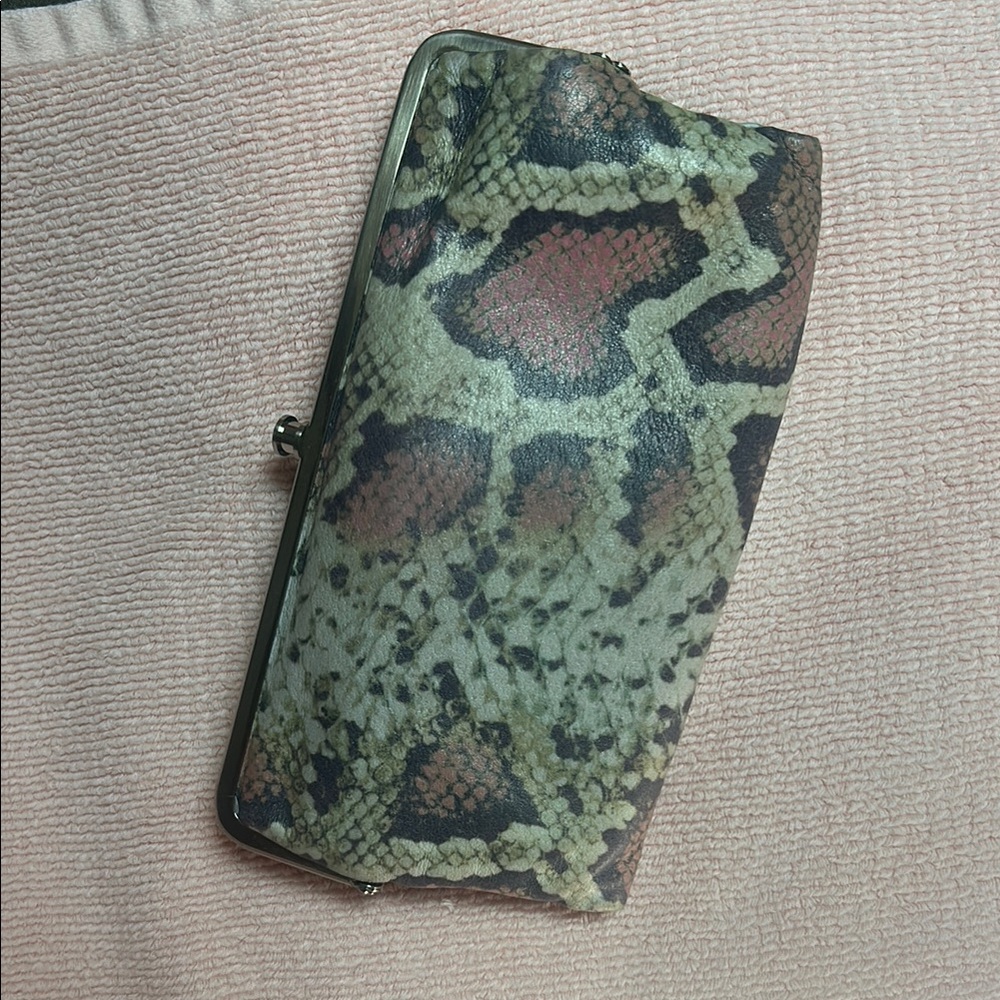Snake Print Clutch Wallet